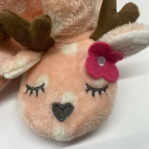 Cat & Jack Toddler Deer Boot Slippers-Pink-Size 4T-5T-NWT - Picture 2 of 7